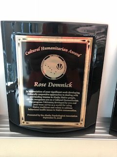 Cultural Humanitarian Award, presented to Rose Domnick
