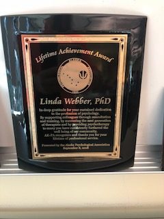 Lifetime Achievement Award, presented to Linda Webber