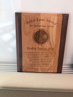 Baker-Lane Award, presented to Ruddy Taylor