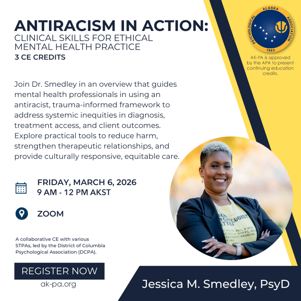 Antiracism in Action: Clinical Skills for Ethical Mental Health Practice presented by Jessica M. Smedley, PsyD